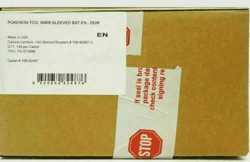 Pokmon Sun & Moon Team Up Sleeved Booster Case (144 Pack) Factory Sealed Box