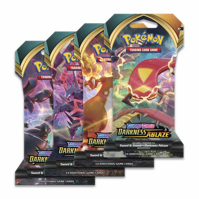 Pokmon TCG: Sword &amp; Shield Darkness Ablaze Sleeved Booster Pack