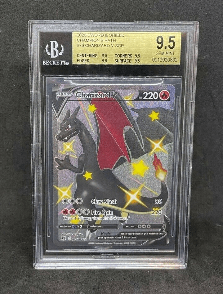 Pokemon Champion's Path Shiny Charizard V 79/73 Secret Shining BGS 9.5 GEM MINT