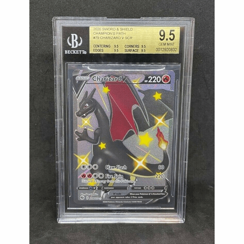 Pokemon Champion's Path Shiny Charizard V 79/73 Secret Shining BGS 9.5 GEM MINT
