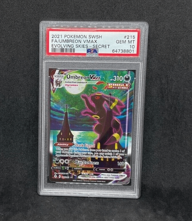 Pokemon Evolving Skies Umbreon Vmax 215/203 Alternate Alt Art Ultra Holo PSA 10