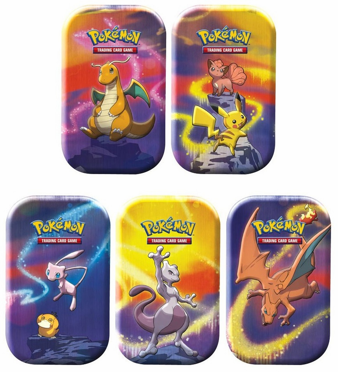 Pokemon Kanto Power Mini Tin 5 Pack Bundle