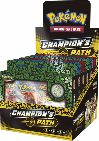 Pokemon TCG Champion's Path Pin Collections Display Factory Sealed 6 Boxes
