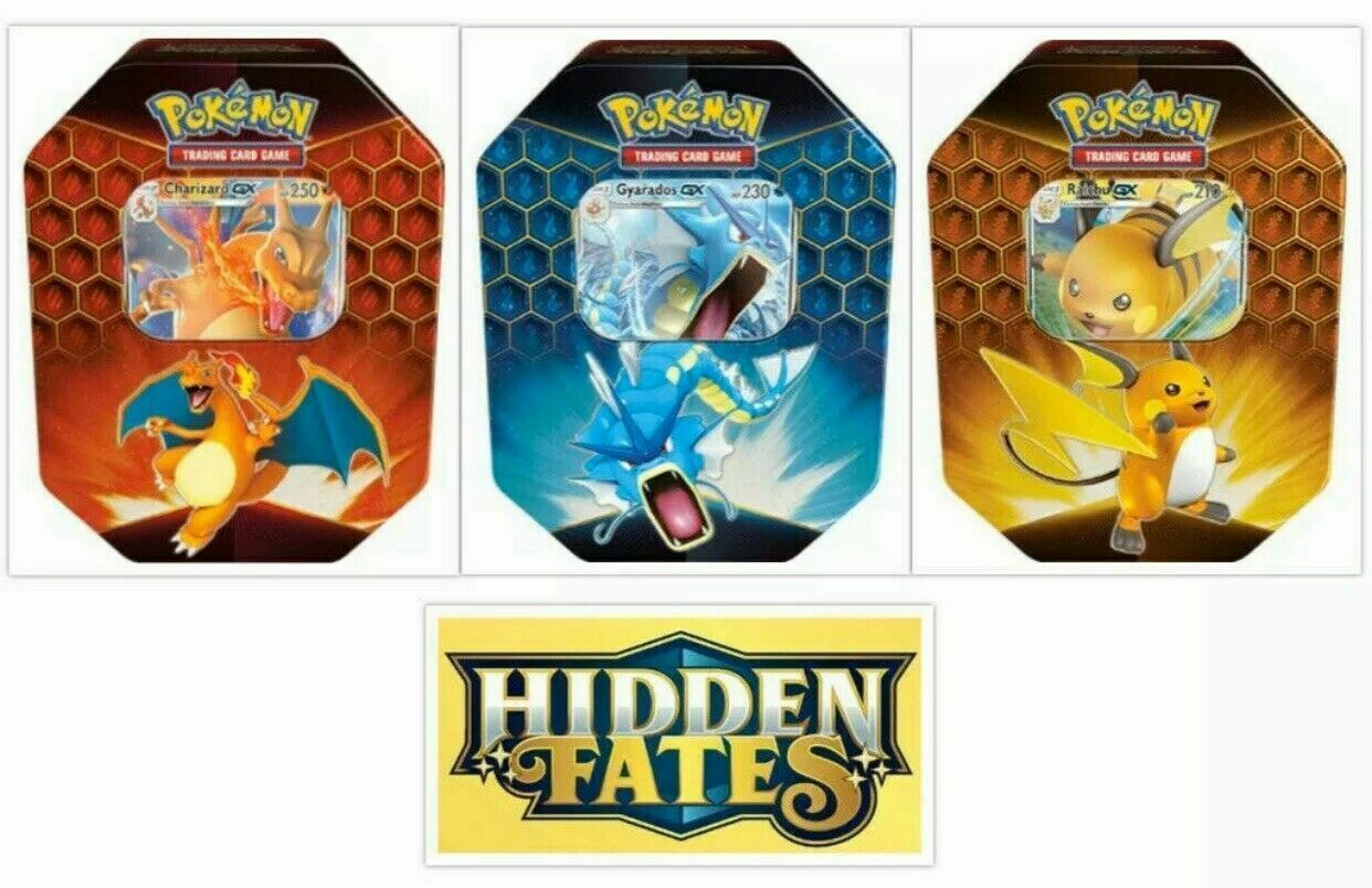 Pokemon TCG: Hidden Fates Tin Case (12 Tins)