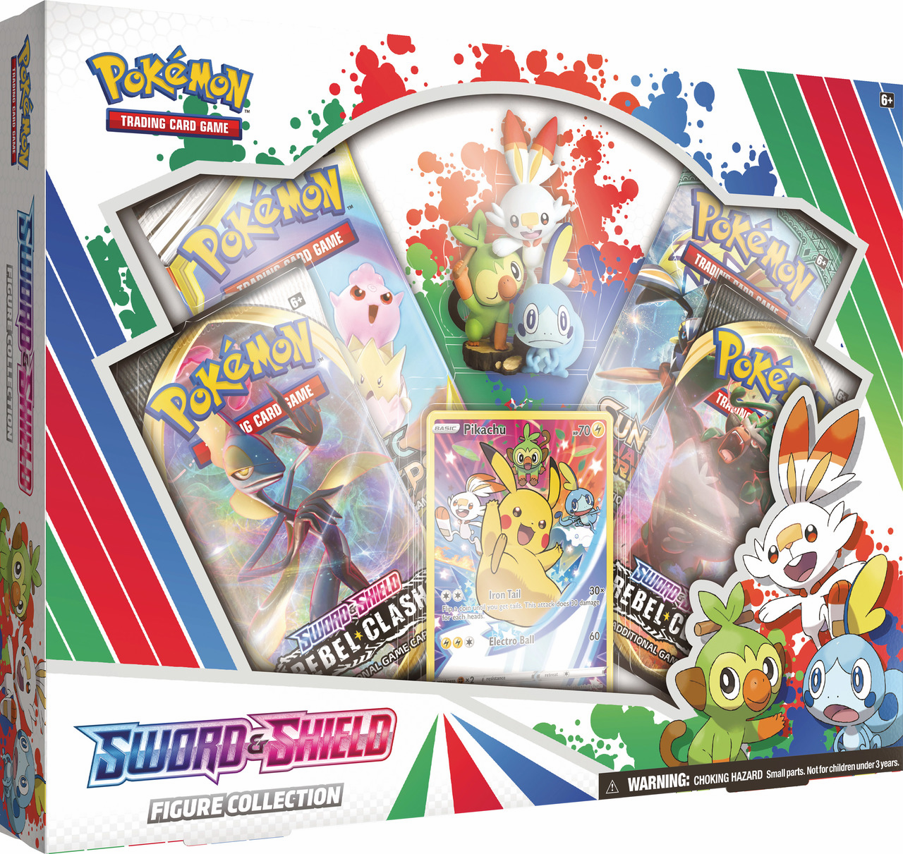 Pokemon TCG Sword And Shield Figure Collection Pikachu Full Art Box Rebel Clash
