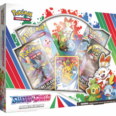 Pokemon TCG Sword And Shield Figure Collection Pikachu Full Art Box Rebel Clash