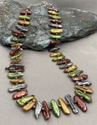 Bijou Pearl & Pyrite Necklace