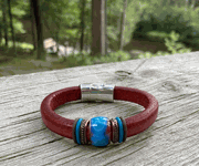 Whiskey Leather w Turquoise CES