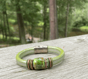 Metallic Pistachio w Copper Enamel Slider
