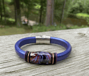 Metallic Amethyst w Copper Enamel Slider