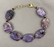 Charoite w Gold Filled Clasp
