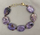 Charoite w Gold Filled Clasp