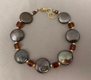 Coin Pearls & Amber Cubes-SOLD