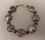 Coin Pearls & Amber Cubes-SOLD