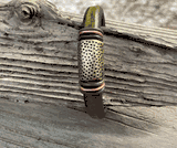 Distressed Green with Brass Dots Distressed Green with Brass Dots