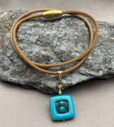 Facet Cut Turquoise Framed