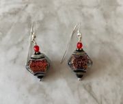 Handmade Lampwork Glass - Red Sparkle