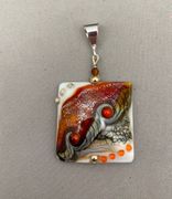 Handmade Lampwork Glass - Red Wave-SOLD