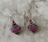 Handmade Lampwork Glass - Pink Sparkle Handmade Lampwork Glass - Pink Sparkle