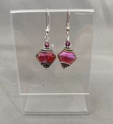 Handmade Lampwork Glass - Pink Sparkle