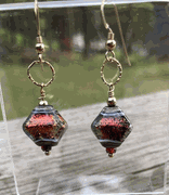 Lampwork Glass - Red Sparkle