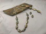 Rhyolite Necklace Earrings & Bracelet Set