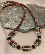 AAA Garnets and Handmade Lampwork Glass