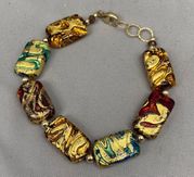 Venetian Glass w Gold Filled 