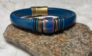 Marine Blue w Copper Enamel Slider