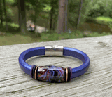 Metallic Amethyst w Copper Enamel Slider-SOLD Metallic Amethyst w Copper Enamel Slider-SOLD