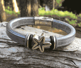 Metallic Silver with Starfish Metallic Silver with Starfish