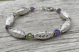 Pewter Amethyst & Peridot