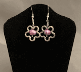 Pewter Flower w Lilac Pearl Pewter Flower w Lilac Pearl