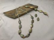 Rhyolite Necklace & Earrings