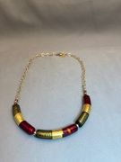 Venetian Glass w gold filled chain