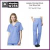 101-501C- Ladies WonderWork Ceil Blue Scrub Set