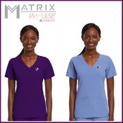 4521- Women's Knit Panel Mock Wrap