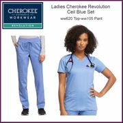 620-105C- Ladies Ceil Blue Cherokee Revolution Set 