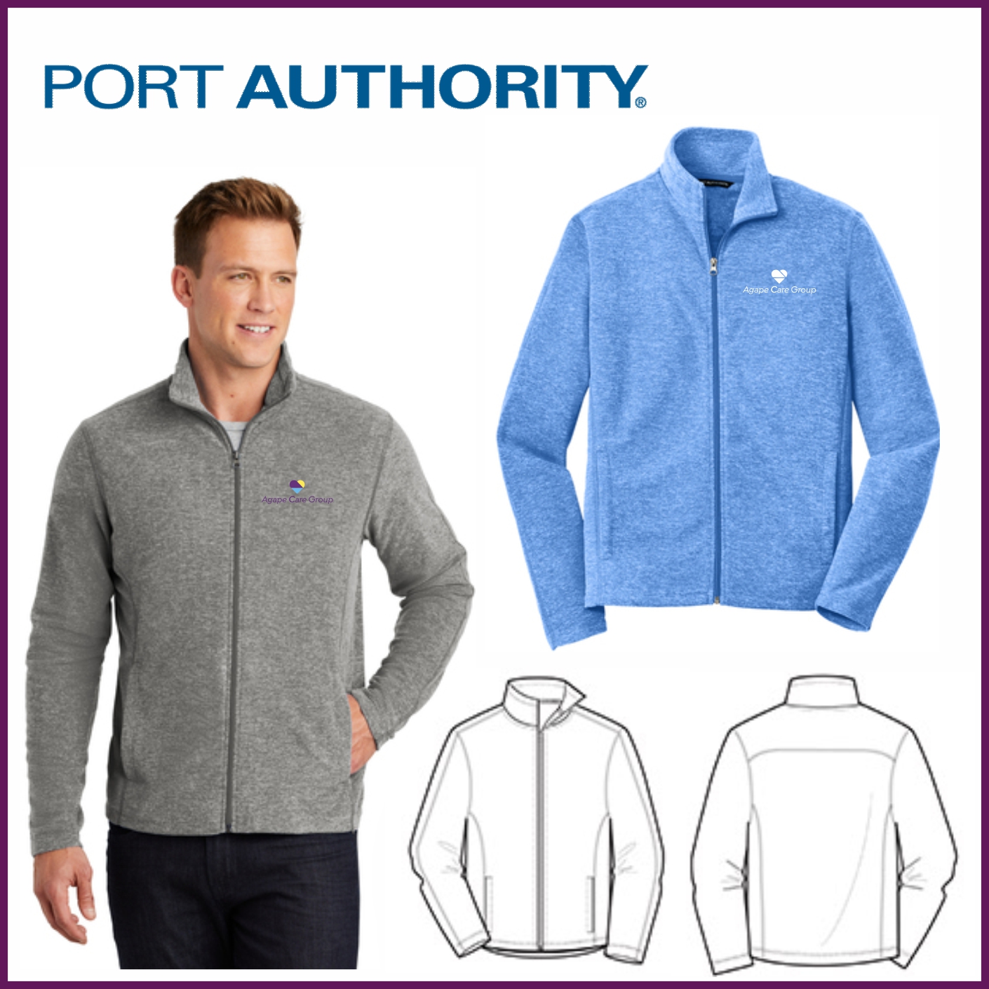 F235 Men's Heather Microfleece Jacket