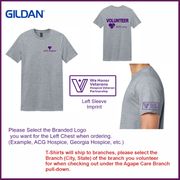 vetv-64000- Veteran Volunteer Unisex Gildan 100% Cotton Softstyle T-Shirt