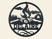 Custom Campfire Sign