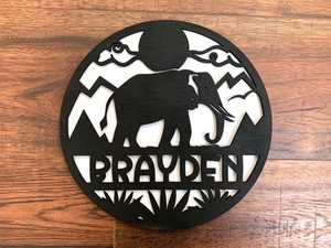 Custom Elephant Sign