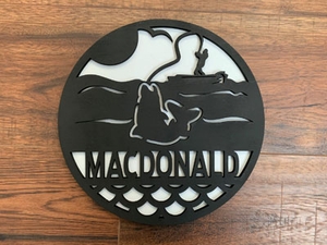 Custom Fishing Sign