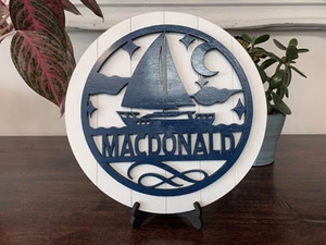 Custom Sailboat Sign
