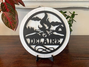 Custom Campfire Sign