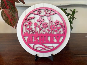 Custom Flowers Sign