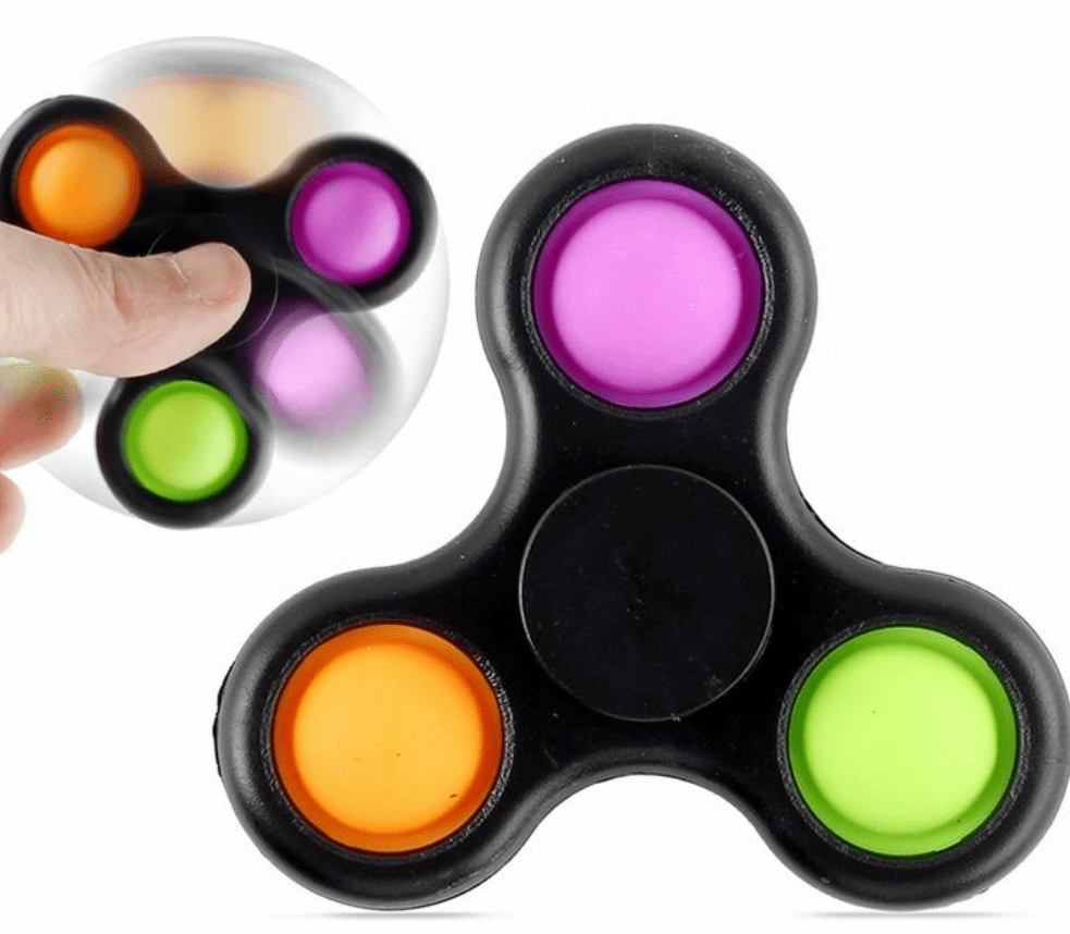 2-1 Simple Dimple Sensory Fidget Spinner Toy