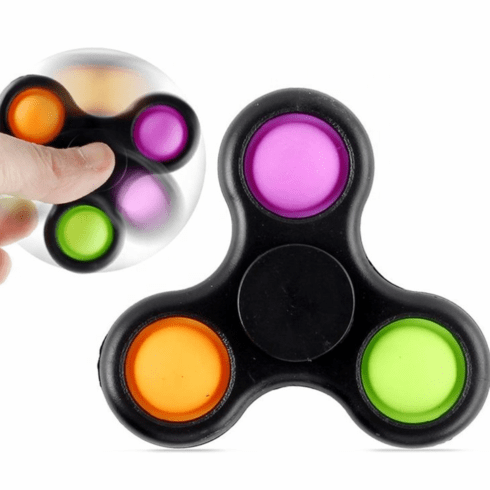 2-1 Simple Dimple Sensory Fidget Spinner Toy