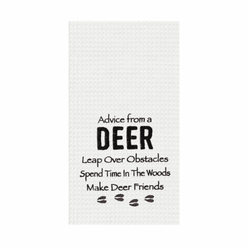 Advice From A Deer Kitchen Towel