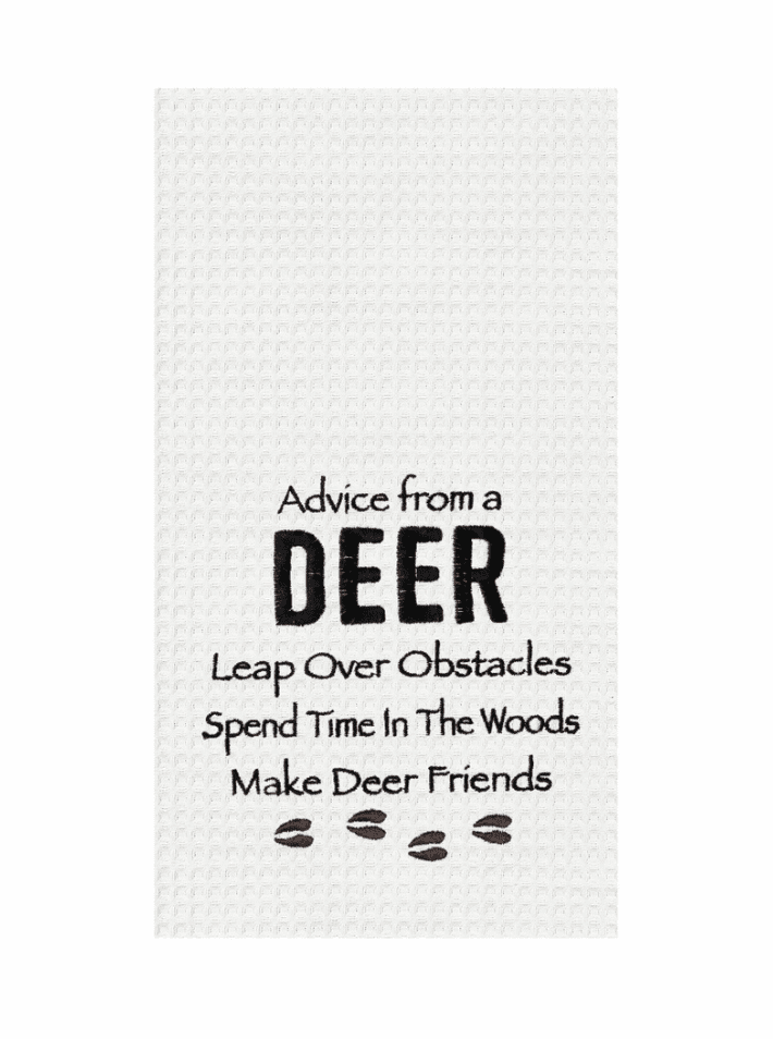 Advice From A Deer Kitchen Towel